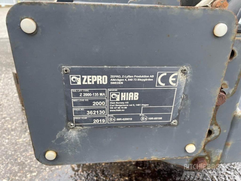  ZEPRO LIFT 2000 KG 1700 MM Pakke og møbel lifter