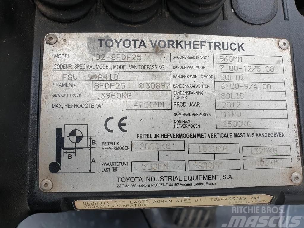 Toyota 8FDF25 Gaffeltrucker - Annet