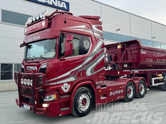 Scania R 730 A6x4NB Tipptrekker med 2020 mod Carnehl Tipp Trekkvogner