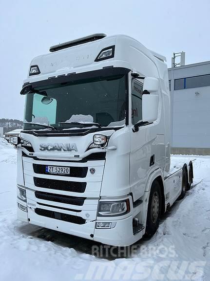 Scania R580 6X4 Hydraulikk, brøytefeste/uttak for spreder Trekkvogner