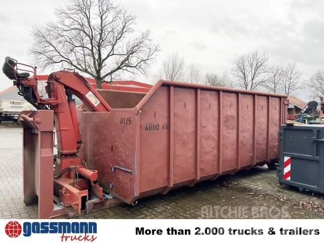  Andere Abrollcontainer mit Kran, HMF 1144 K1 TS, 2 Spesial containere