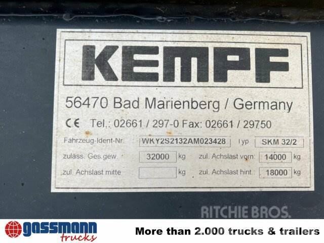 Kempf SKM 32/2 Stahlmulde ca. 23m³, Liftachse, Tippsemi