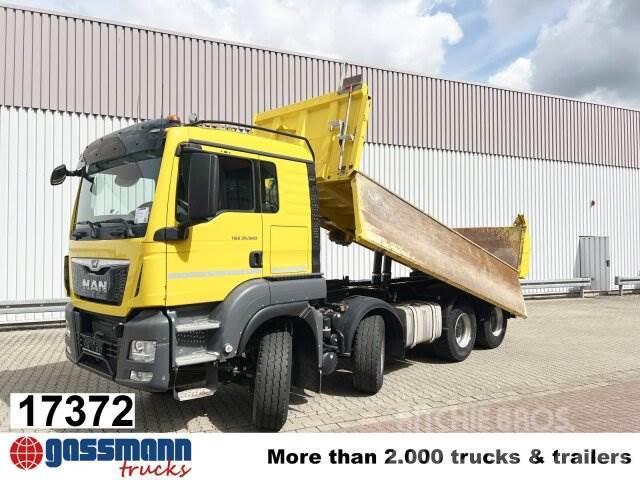 MAN TGS TGS 35.500/8x4 BB, Bordmatik links, Pritarder Tippbil