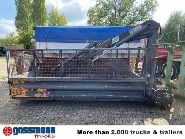 Meiller Abrollcontainer mit Kran Hiab 071 AW B3, ca. 10m³ Spesial containere