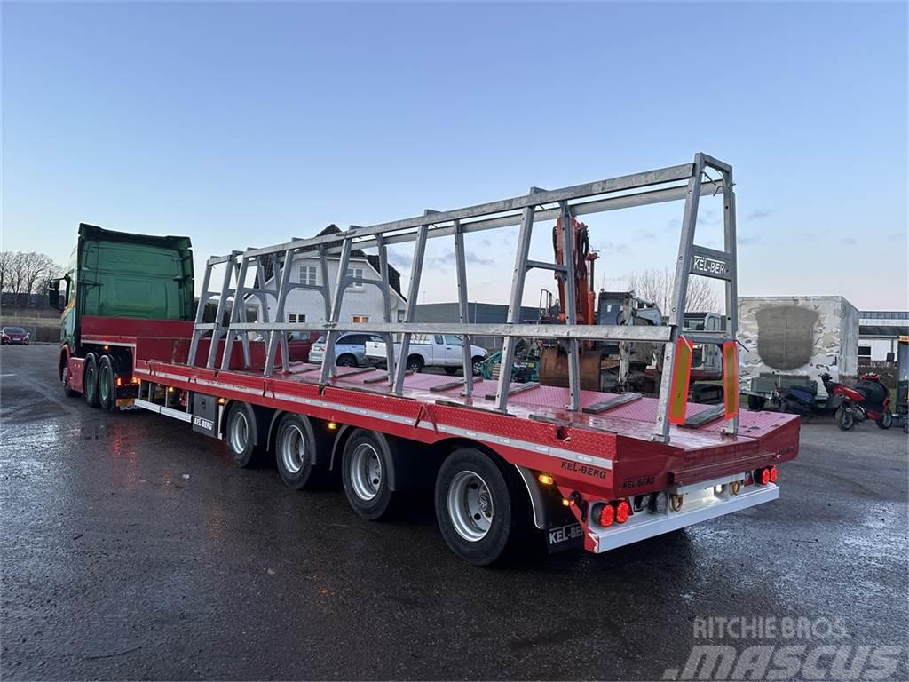 Kel-Berg Nedbygget trailer med reoler + udtræk Andre semitrailere