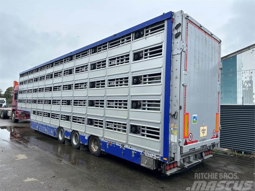 Pezzaioli 5-stock Grise trailer 5-stock Dyretransport semi-trailer