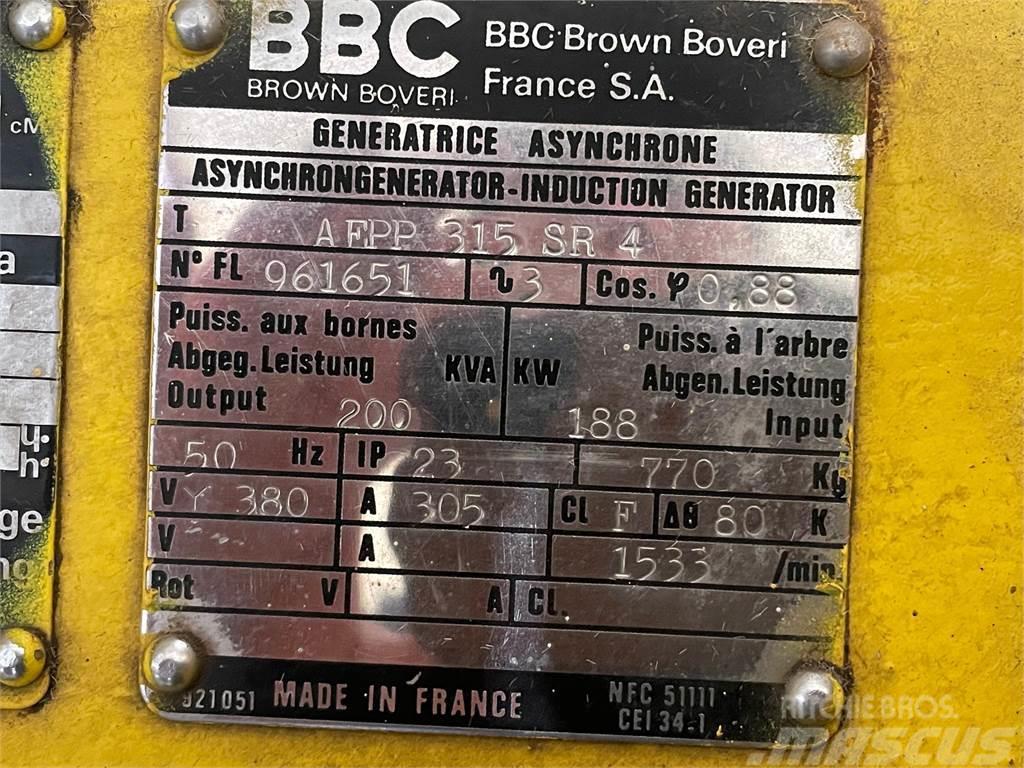  200 kVA MWM G234 generatoranlæg m/BBC generator og Andre Generatorer