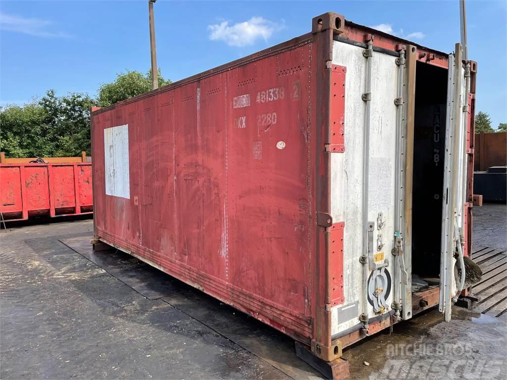  20FT container, lukket, til dyrehold eller lign. Lagercontainere