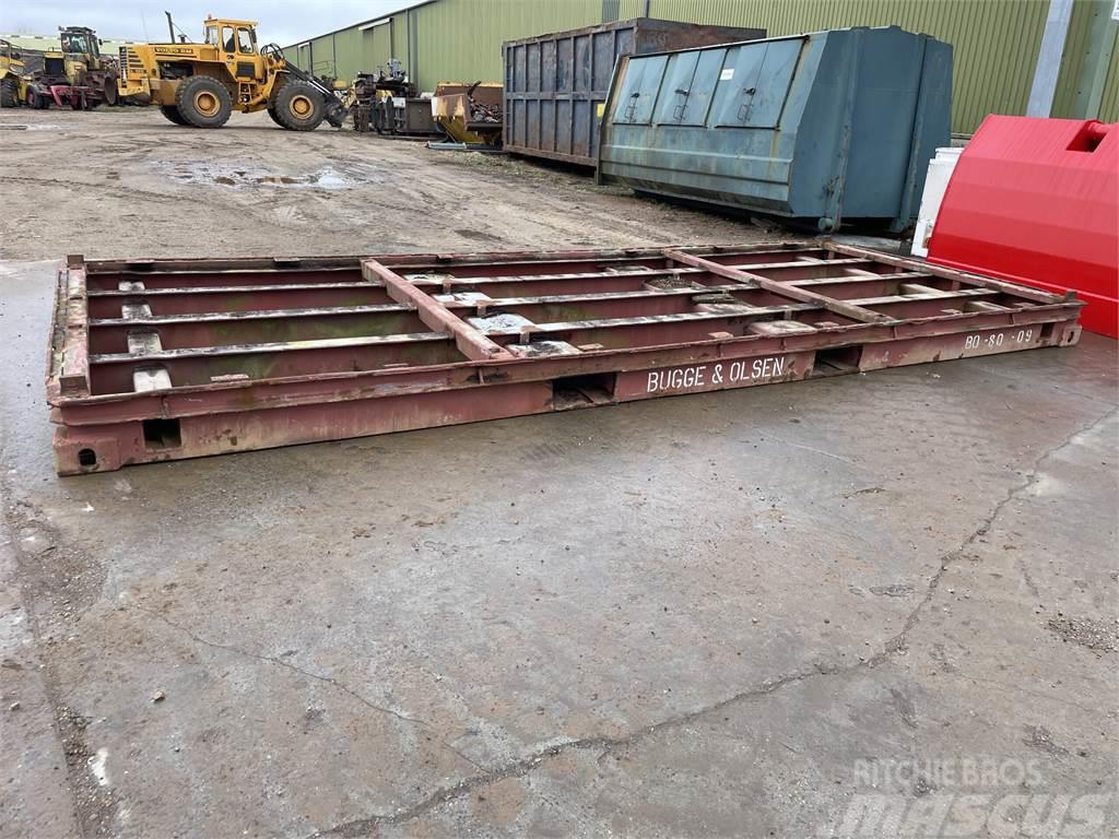 20FT flat med gaffellommer Lagercontainere