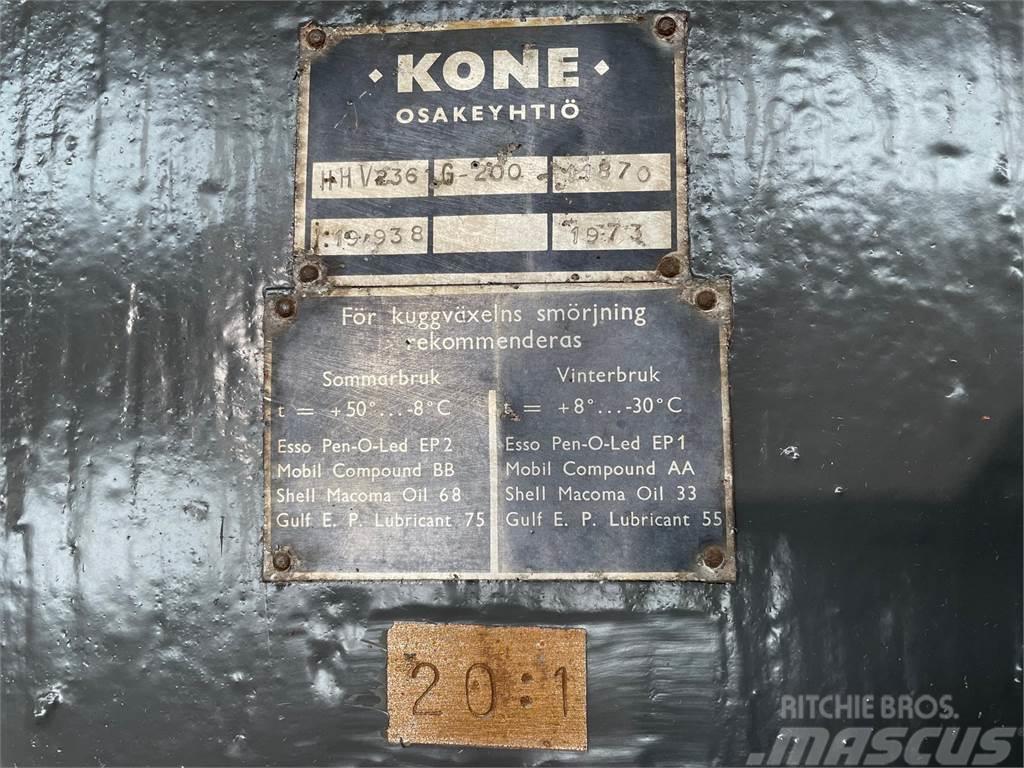 Kone Type HHV236 gear - 20:1 Girkasser