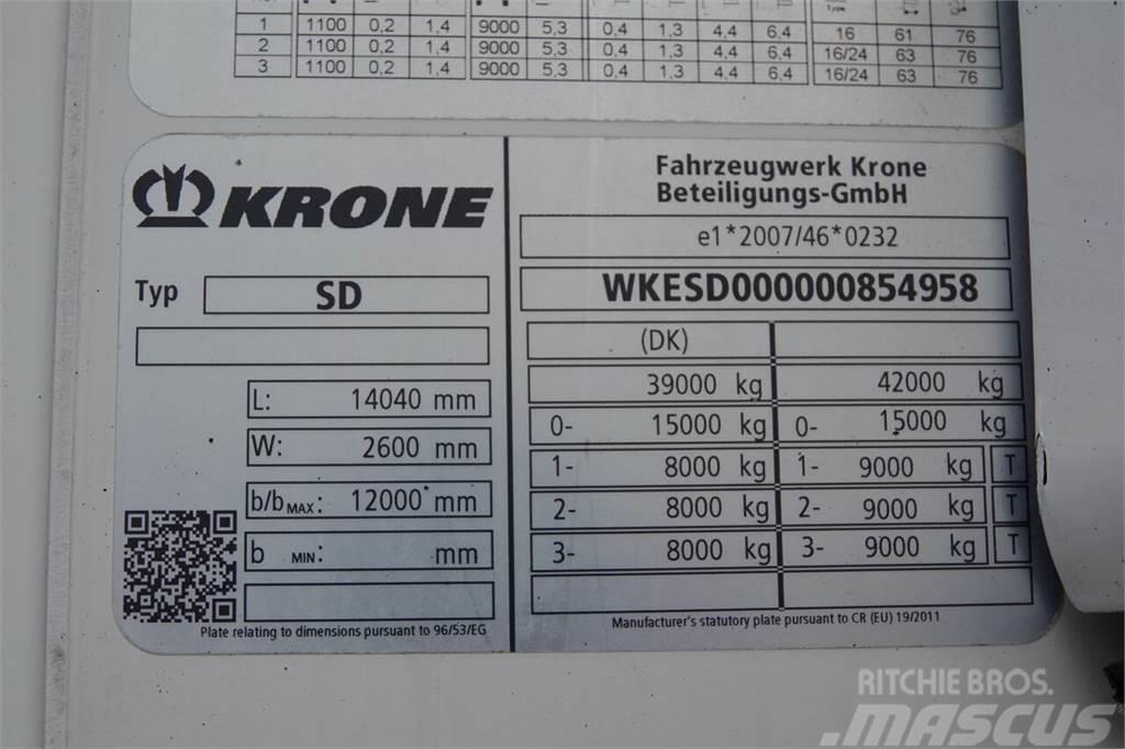 Krone CHLODNIA / THERMO KING SLX 400 / DOPPELSTOCK / PAL Frysetrailer Semi