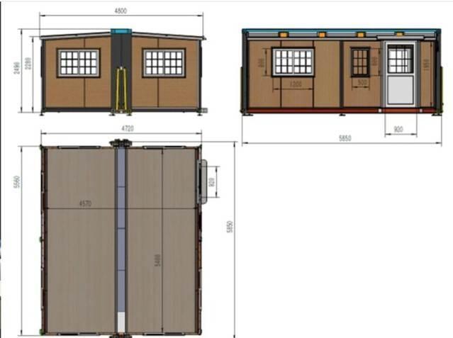  2023 4.7 m x 5.85 m 2023 Folding Portable Building Annet