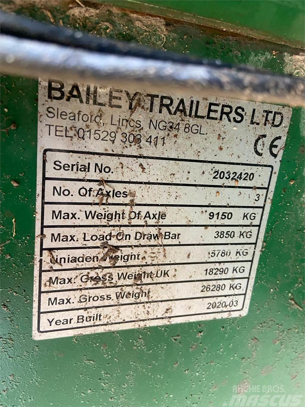 Bailey 20T Low Loader Universalvogner