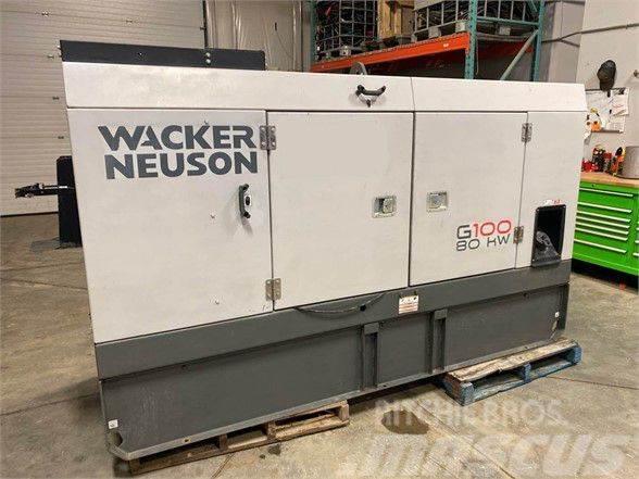 Wacker Neuson G100 80kW Skid Mount Generator Andre Generatorer