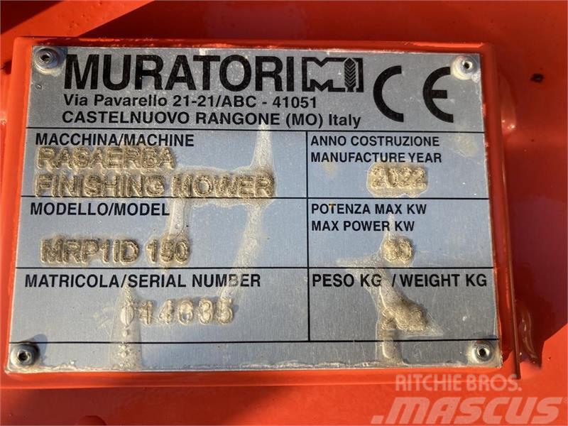 Muratori MRP1150 monteret med eurobeslag Faste og slepe klippere
