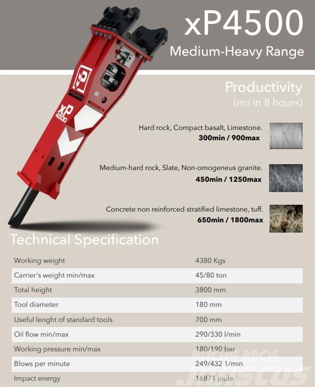 Promove XP4500 Hydrauliske hammere