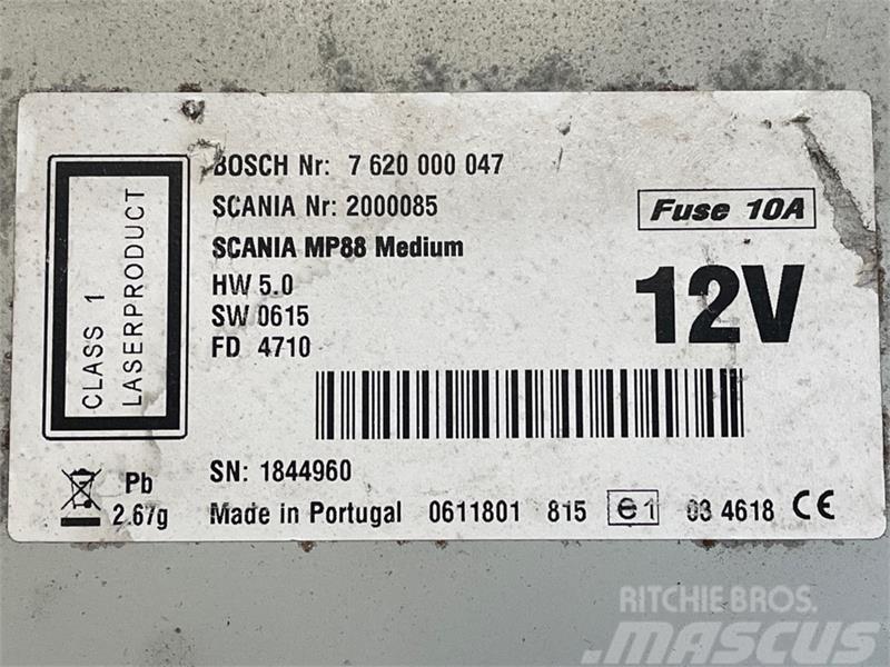 Scania SCANIA RADIO 2000085 Andre komponenter