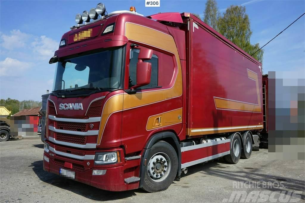 Scania R730 6x4 Woodchip truck with side tip Skapbiler