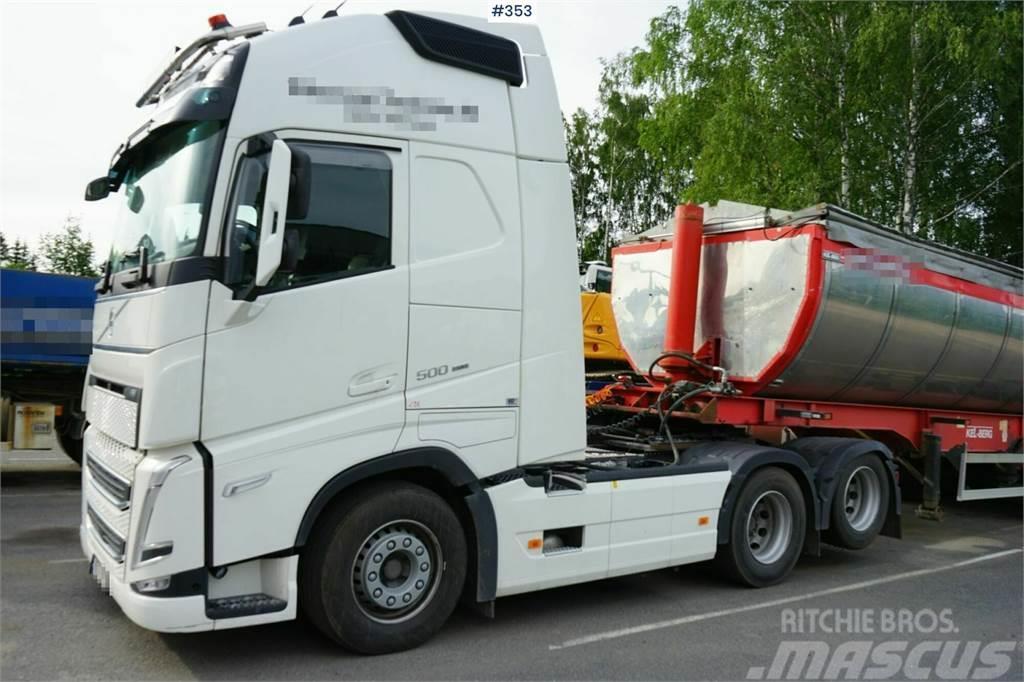 Volvo FH 500 6x2 Tractor with hydraulics. Trekkvogner