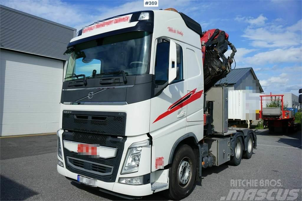 Volvo FH 540 6x4 HMF 5020 With loading bed and trailer. Kranbil