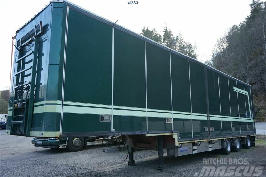 Wilco trailer with hydraulic roof. Eu approved until 06. Andre hengere