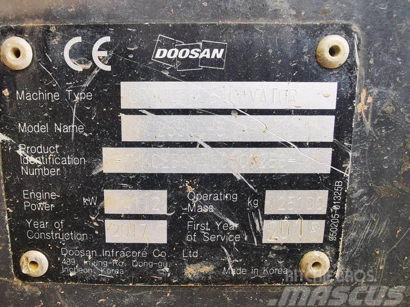 Doosan DX 255 NLC 5 Beltegraver