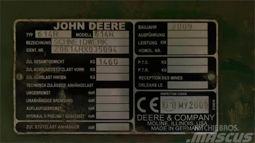 John Deere 614R Skurtresker tilbehør
