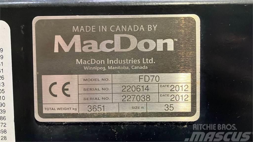 MacDon FD70 Skurtresker tilbehør