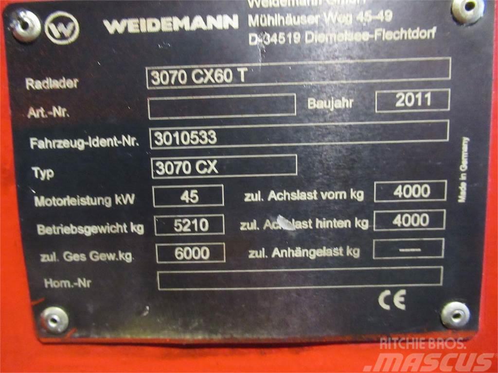 Weidemann 3070 CX60 Frontlastere og graveredskap