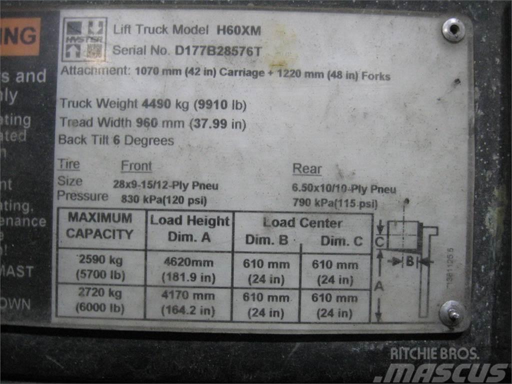 Hyster H60XM Propan trucker