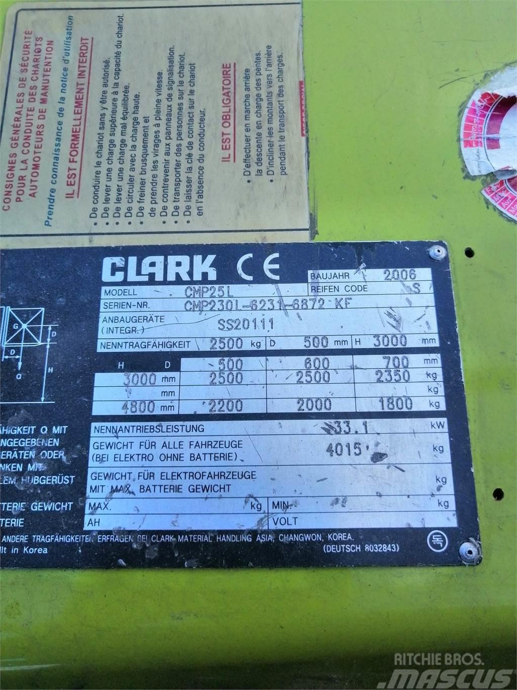 Clark CMP 25 L Gaffeltrucker - Annet