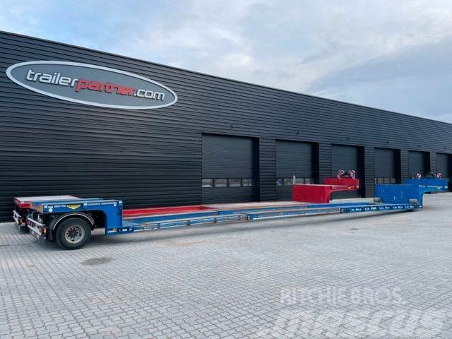 Broshuis 1 axle tiefbett/ 2 x ausziehbar 17.600 mm Brønnhenger semi