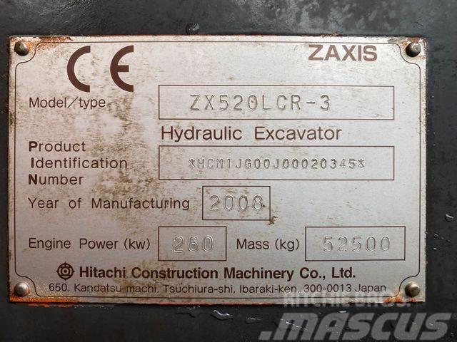 Hitachi ZX520 LCR-3 **BJ. 2008 *17454H/Klima/TOP Zustand Beltegraver