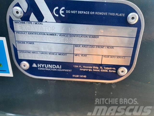 Hyundai HX140LC Beltegraver