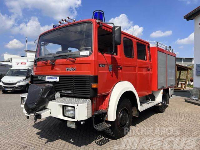 Iveco 90-16 AW 4x4 LF8 Feuerwehr Standheizung 9 Sitze Andre lastebiler