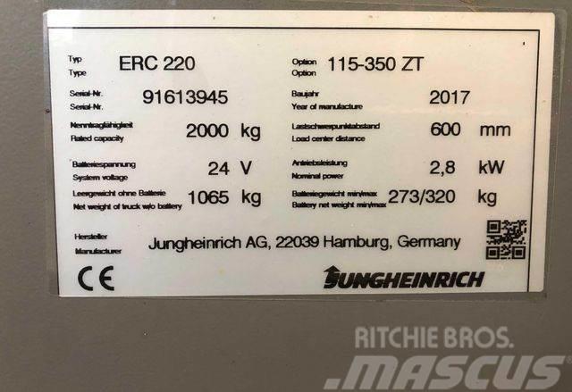 Jungheinrich ERC 220 - 3500MM HUB - 2000KG - 2357STD. Høytløftende plukketruck