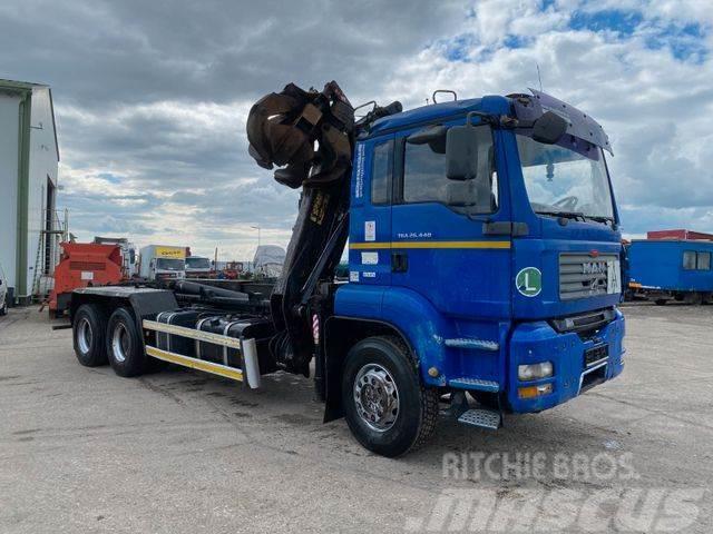MAN TGA 26.440 6X4 for containers with crane vin 945 Krokbil
