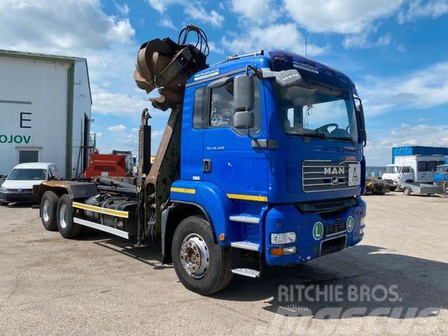 MAN TGA 26.440 6X4 for containers with crane vin 874 Krokbil
