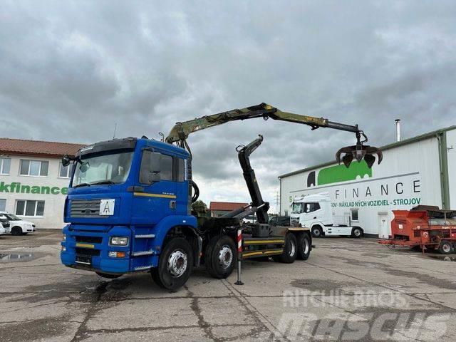 MAN TGA 41.460 for containers and scrap + crane 8x4 Kranbil