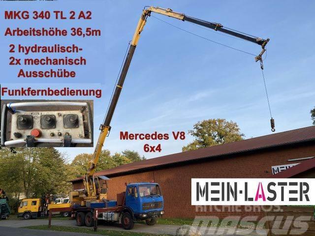 Mercedes-Benz 2622 V8 6x4 MKG 340 T2A2 36,5m Seilwinde Funk Kranbil