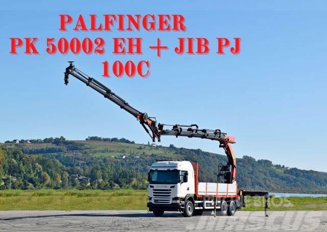 Scania G 490* PK 50002 EH + JIB PJ100C + FUNK /6x4 Kranbil