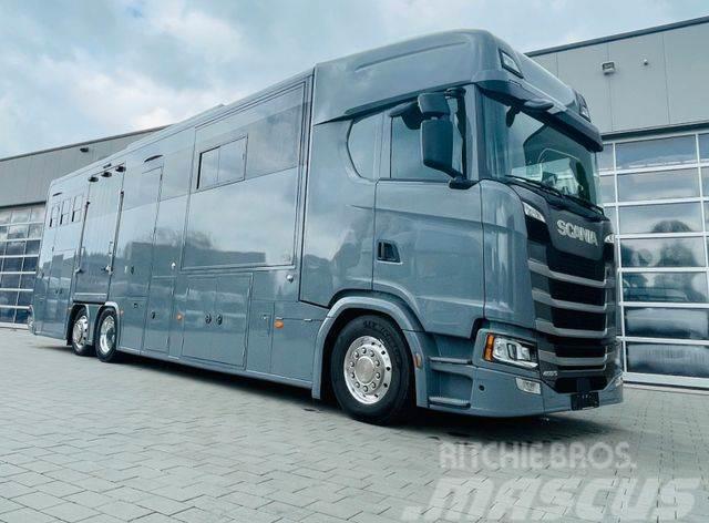 Scania S 450 Doppel Pop-out Pop-Up Pferdetransporter Dyretransport