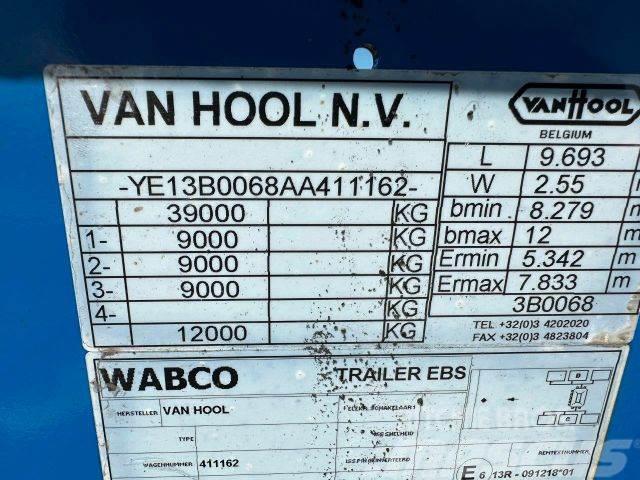 Van Hool LOWDECK for containers vin 162 Semi-trailer med Containerramme