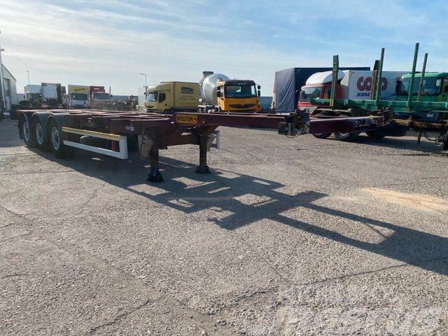 Wielton trailer for containers vin 948 Semi-trailer med Containerramme