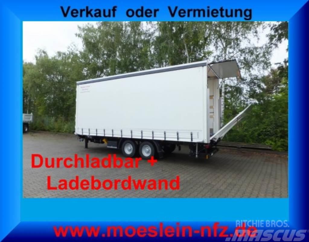 Möslein TPS 11 DL 7,30 neuer Planenanhänger, Ladebordwand Kapell trailer/semi
