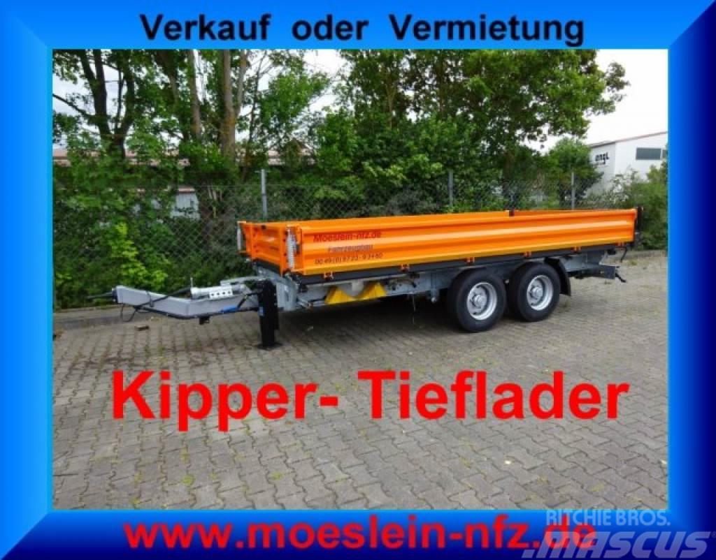 Möslein TTD11 Orange neuer Tandem 3- Seitenkipper Tieflad Tipphengere