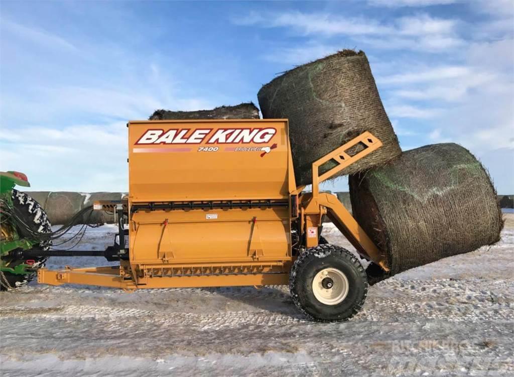 Bale King 7400 Rundballerivere, -kuttere og -utpakkere