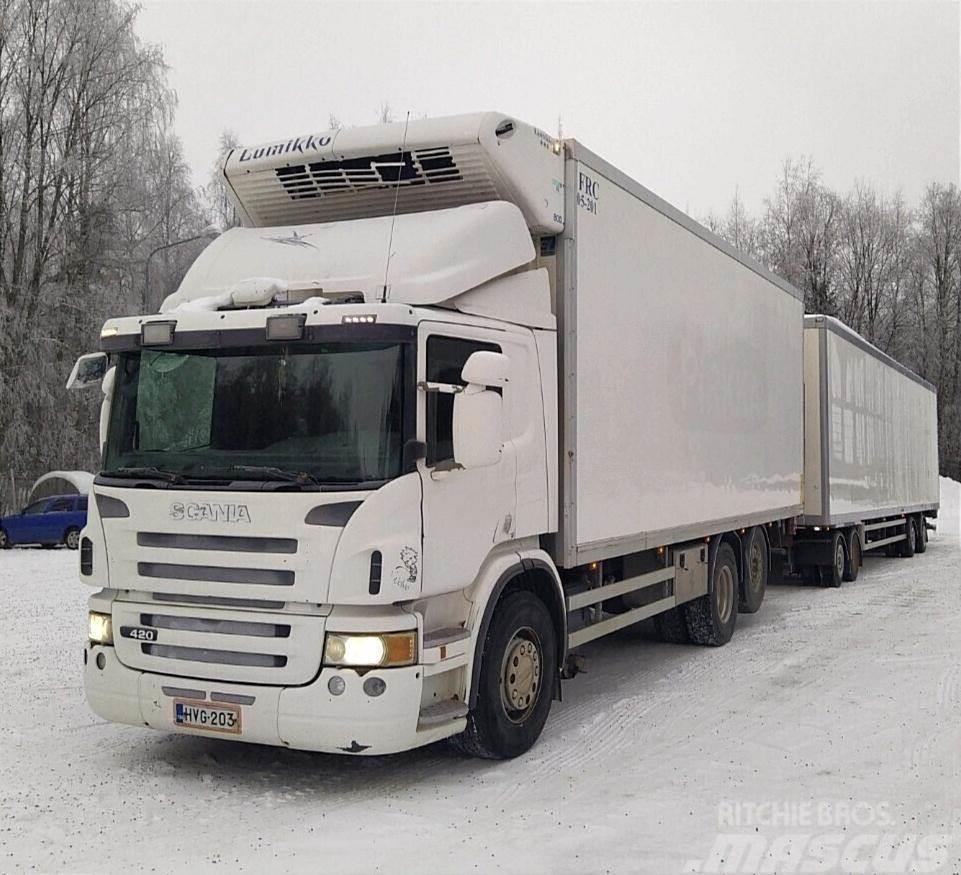 Scania P420 kylmäkoriyhdistelmä 6x2 Skapbiler Frys/kjøl/varme