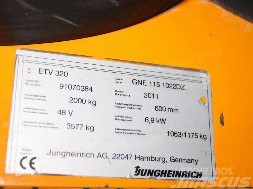 Jungheinrich ETV 320 GNE115-1052DZ Skyvemasttruck