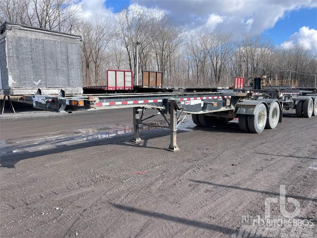  RAJA 20 ft T/A Lead Containerchassis Semitrailere